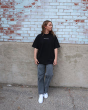 Load image into Gallery viewer, LOVE WHO YOU WANT relaxed heavy tee (BLACK)
