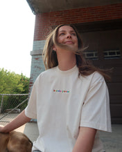 Load image into Gallery viewer, LOVE WHO YOU WANT heavy tee (CREAM)