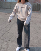 Load image into Gallery viewer, love who you want Relaxed Crewneck (OFF WHITE)
