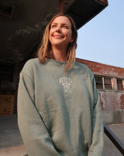 Load image into Gallery viewer, BIG YES TO LOVE Relaxed Crewneck (SAGE)