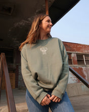 Load image into Gallery viewer, BIG YES TO LOVE Relaxed Crewneck (SAGE)