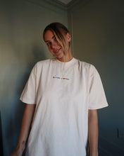 Load image into Gallery viewer, LOVE WHO YOU WANT heavy tee (CREAM)