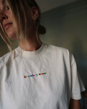 Load image into Gallery viewer, LOVE WHO YOU WANT heavy tee (CREAM)