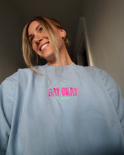 Load image into Gallery viewer, GAY OKAY heavy tee (BLUE)