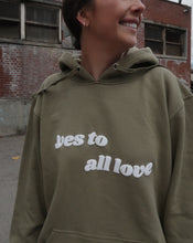 Load image into Gallery viewer, "SAY YES TO" HOODIE (Olive)