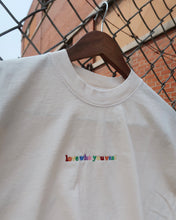 Load image into Gallery viewer, LOVE WHO YOU WANT heavy tee (CREAM)