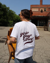 Load image into Gallery viewer, GIRLS GAYS & THEYS tee (WHITE)