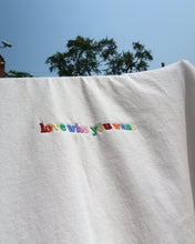 Load image into Gallery viewer, LOVE WHO YOU WANT heavy tee (CREAM)