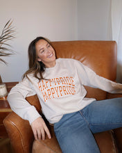 Load image into Gallery viewer, "HAPPY PRIDE" Relaxed Crewneck (VINTAGE RUST)