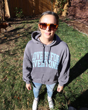 Load image into Gallery viewer, "LOVE IS" HOODIE (Dark Grey)