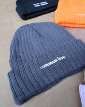 Load image into Gallery viewer, "COMMON LOVE" BEANIE/TOQUE (Charcoal)