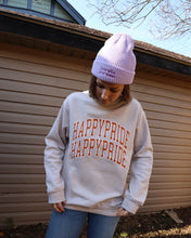 Load image into Gallery viewer, "HAPPY PRIDE" Relaxed Crewneck (VINTAGE RUST)