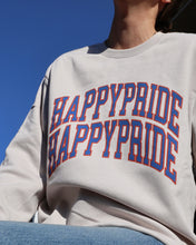 Load image into Gallery viewer, "HAPPY PRIDE" Relaxed Crewneck (BLUE/RED)
