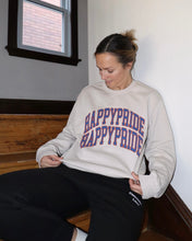 Load image into Gallery viewer, "HAPPY PRIDE" Relaxed Crewneck (BLUE/RED)