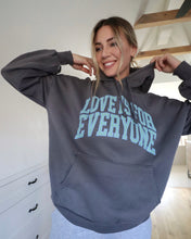 Load image into Gallery viewer, "LOVE IS" HOODIE (Dark Grey)