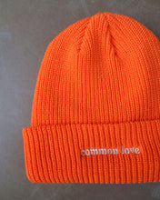 Load image into Gallery viewer, "COMMON LOVE" BEANIE/TOQUE (Safety Orange)