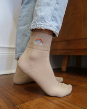 Load image into Gallery viewer, RAINBOW SOCKS (Taupe)