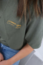 Load image into Gallery viewer, "COMMON LOVE" TEE (Dark Sage Green)