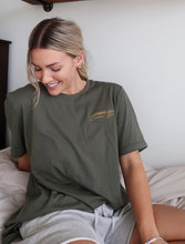 Load image into Gallery viewer, "COMMON LOVE" TEE (Dark Sage Green)
