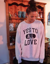 Load image into Gallery viewer, ALL LOVE Oversized Crew (Heather Grey)