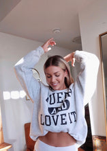 Load image into Gallery viewer, QUEER AND LOVE IT Oversized Crew