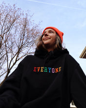 Load image into Gallery viewer, "EVERYONE" HOODIE (Black)