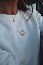 Load image into Gallery viewer, LOVE OVER HATE Crewneck (White)