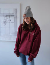 Load image into Gallery viewer, "LOVE BELONGS" HOODIE (Maroon)