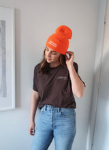 Load image into Gallery viewer, "COMMON LOVE" TEE (Cream on Taupe Brown)