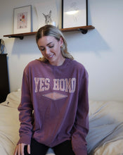 Load image into Gallery viewer, "YES HOMO" OVERSIZED LONG SLEEVE (Wine)