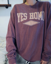 Load image into Gallery viewer, "YES HOMO" OVERSIZED LONG SLEEVE (Wine)
