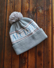 Load image into Gallery viewer, 'ALL LOVE' TOQUE/BEANIE (Grey, Pink & Blue)