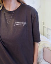 Load image into Gallery viewer, "COMMON LOVE" TEE (Cream on Taupe Brown)