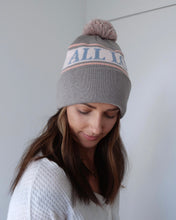 Load image into Gallery viewer, 'ALL LOVE' TOQUE/BEANIE (Grey, Pink & Blue)