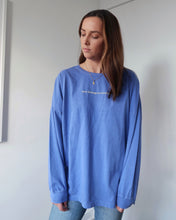 Load image into Gallery viewer, "LOVE BELONGS" OVERSIZED LONG SLEEVE (Ocean Blue)