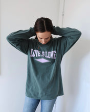 Load image into Gallery viewer, "LOVE IS LOVE" OVERSIZED LONG SLEEVE (Spruce)