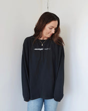 Load image into Gallery viewer, "NOPE :)" LONG SLEEVE OVERSIZED (Vintage Black)
