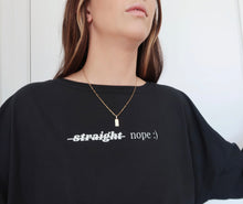 Load image into Gallery viewer, "NOPE :)" LONG SLEEVE OVERSIZED (Vintage Black)