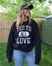 Load image into Gallery viewer, ALL LOVE Oversized Crew (Black)