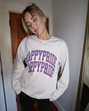 Load image into Gallery viewer, "HAPPY PRIDE" Relaxed Crewneck (BLUE/RED)