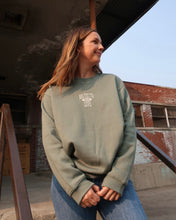 Load image into Gallery viewer, BIG YES TO LOVE Relaxed Crewneck (SAGE)
