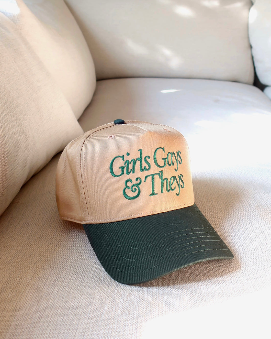 GIRLS GAYS & THEYS snapback (Green)
