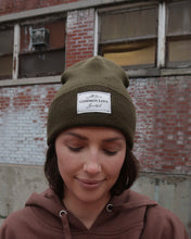 Load image into Gallery viewer, &quot;COMMON LOVE&quot; BEANIE/TOQUE (Olive)
