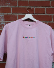 Load image into Gallery viewer, LOVE WHO YOU WANT heavy tee (LIGHT PINK)
