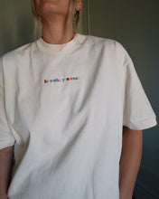 Load image into Gallery viewer, LOVE WHO YOU WANT heavy tee (CREAM)
