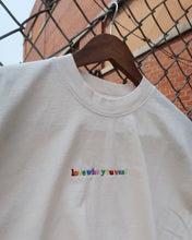 Load image into Gallery viewer, LOVE WHO YOU WANT heavy tee (CREAM)
