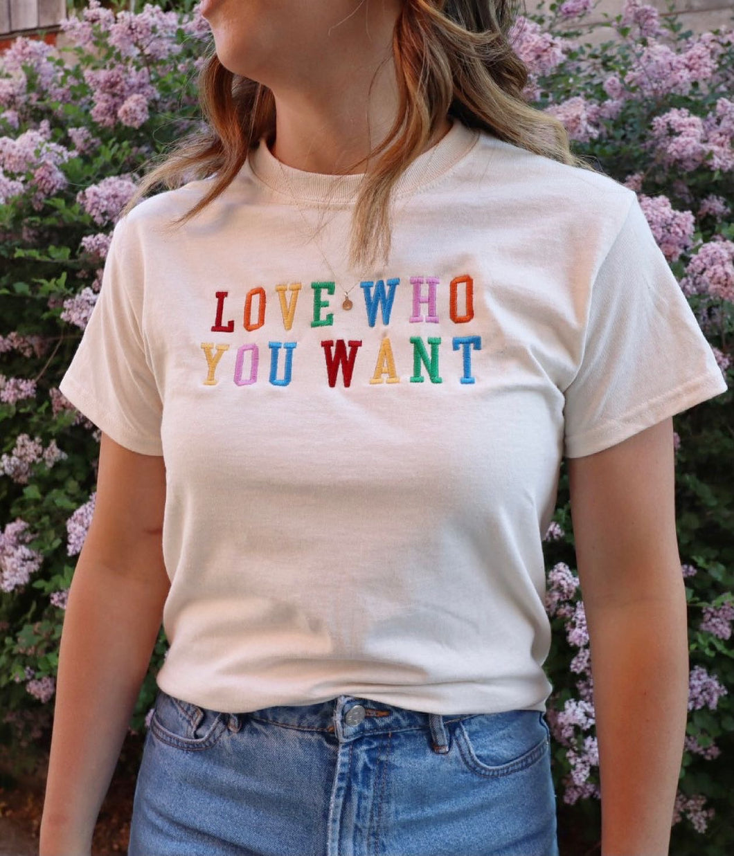 LOVE WHO YOU WANT Pride Tee