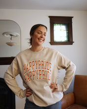 Load image into Gallery viewer, &quot;HAPPY PRIDE&quot; Relaxed Crewneck (VINTAGE RUST)
