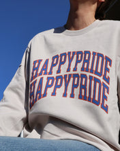 Load image into Gallery viewer, &quot;HAPPY PRIDE&quot; Relaxed Crewneck (BLUE/RED)
