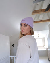 Load image into Gallery viewer, &quot;LOVE WHO YOU WANT&quot; BEANIE/TOQUE (Lavender)
